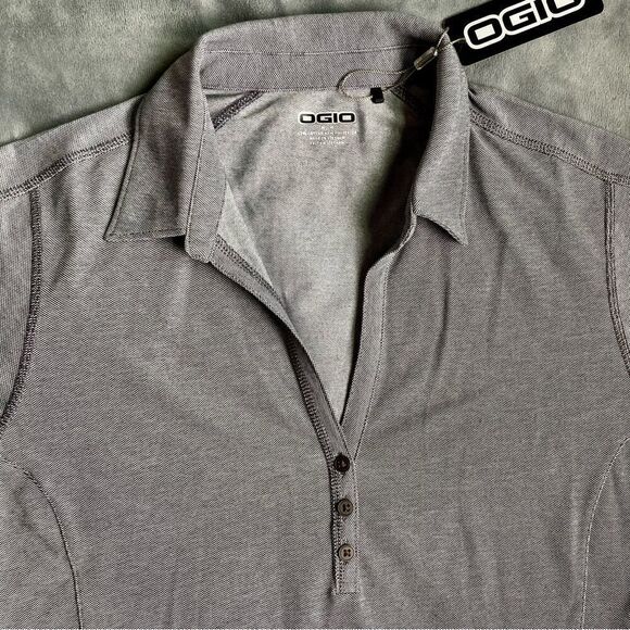 Women’s Grey Polo Uniform Professional Tops - Picture 9 of 10